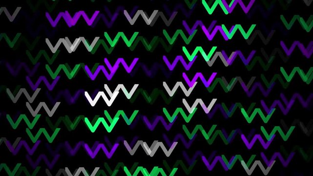 Abstract W symbols digital animation background video