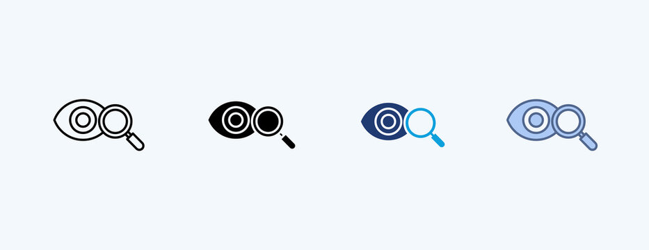 Oversight Multiple Icon Illustration Vector, Contains 