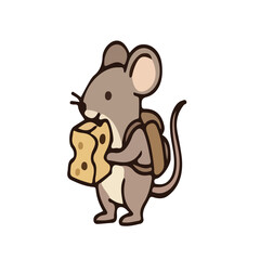 Fototapeta premium Mouse and cheese