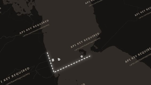 Bab el mandeb strait map graphic highlighting geopolitical shipping lane location for video media.