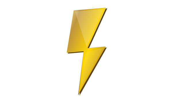 Lightning bolt icon png image yellow flash symbol energy design graphic element