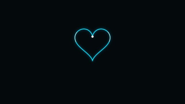 A single continuous ECG heartbeat waveform travels to a central pulse node, mechanically transforming into a perfect heart silhouette before resolving back into the vital sign trace.