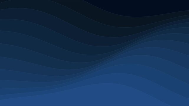 Vagues de papier bleu nuit superpos&eacute;es avec ombres douces et profondeur