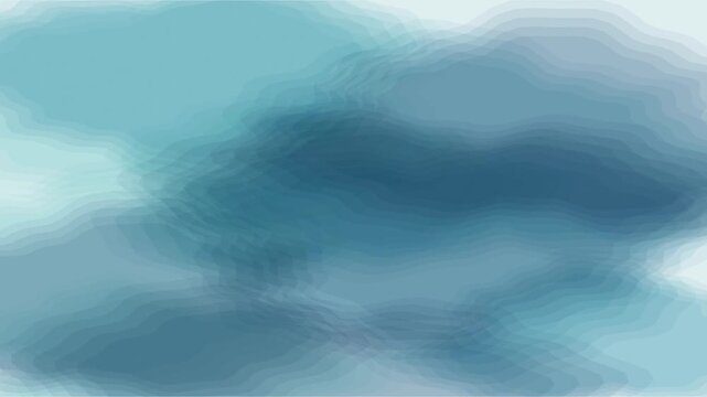 Vagues d&rsquo;aquarelle azur et turquoise se m&eacute;langeant en d&eacute;grad&eacute;s bleus