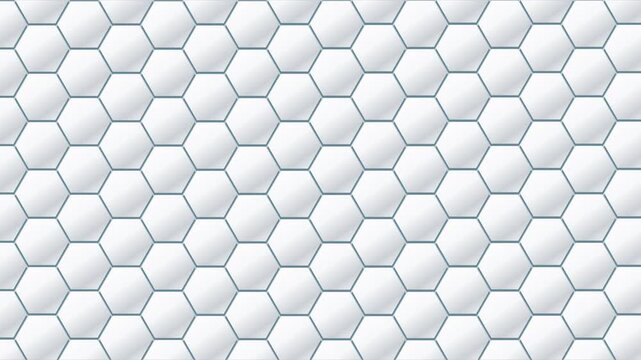 Cellules hexagonales r&eacute;p&eacute;titives avec profondeur subtile et mouvement r&eacute;gulier