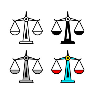 Scale vector icon on white background