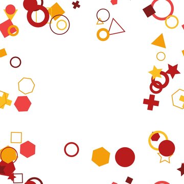 pattern geometric square Colorful Geometric Shapes Pattern Background Abstract Design with Circles Squares Triangles Stars Hexagons and Crosses