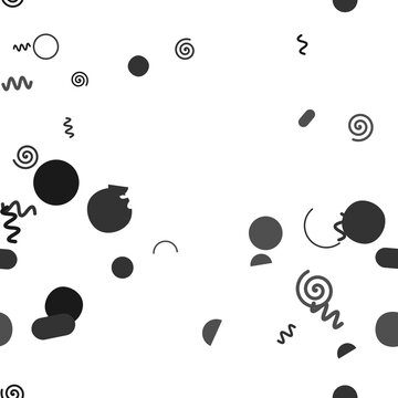 pattern organic square Abstract Confetti Swirls Dots and Shapes Seamless Pattern Background Vector Graphic Design Element