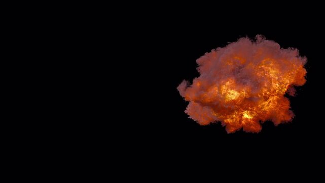 VFX Fire and Muzzle Flash | Alpha, Depth, Normal Pass | Frontside