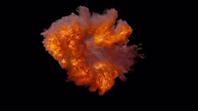 VFX Fire and Muzzle Flash | Alpha, Depth, Normal Pass | Backside
