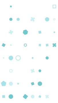 pattern grid Abstract Geometric Shapes Pattern Light Blue Teal Colors Seamless Background Vector Illustration