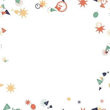 pattern seasonal newyear square New Year Celebration Background With Colorful Elements