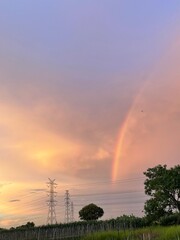 Obraz premium Aesthetic sky in the afternoon day