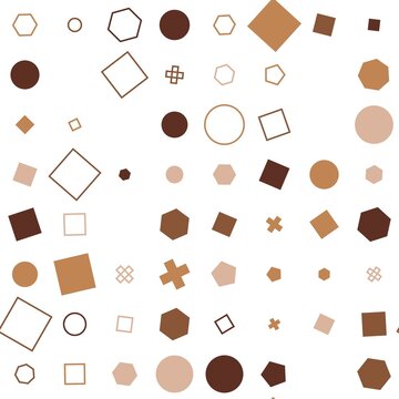 pattern grid square Seamless Pattern of Geometric Shapes Circles Squares Hexagons Rhombuses Pentagons Abstract Background