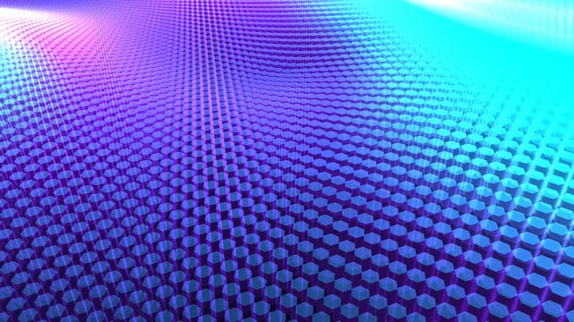 Abstract 3D wavy surface for high tech digital background