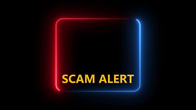 Scam alerts cybersecurity concepts on the transparent background. Fraud alerts with icons indicating online threats and cybersecurity unknown persons suspicious scammers fraud animation.