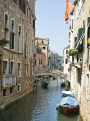 Gondola ride through the canals of Venice © Jose