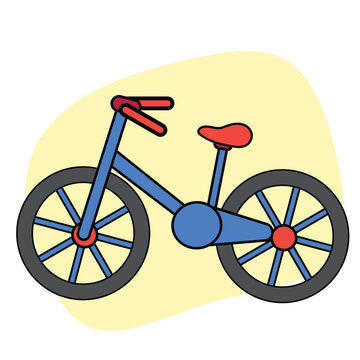 vintage bicycle vector illustration