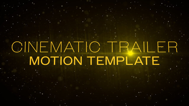 Cinematic Trailer Titles