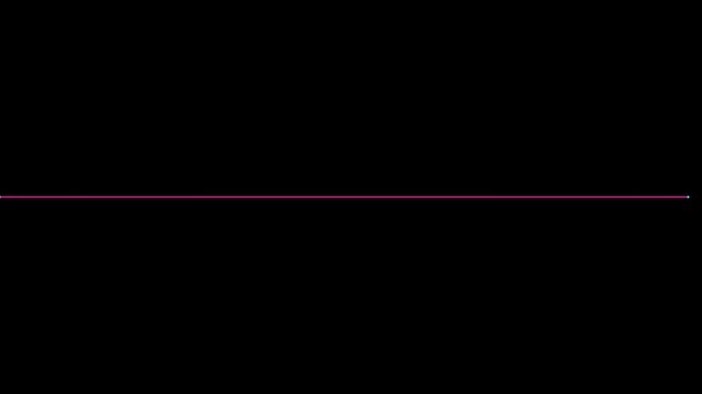 A simple pink horizontal line against a deep black background