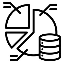 Fototapeta premium Graph Analysisi icon vector illustration concept for business 