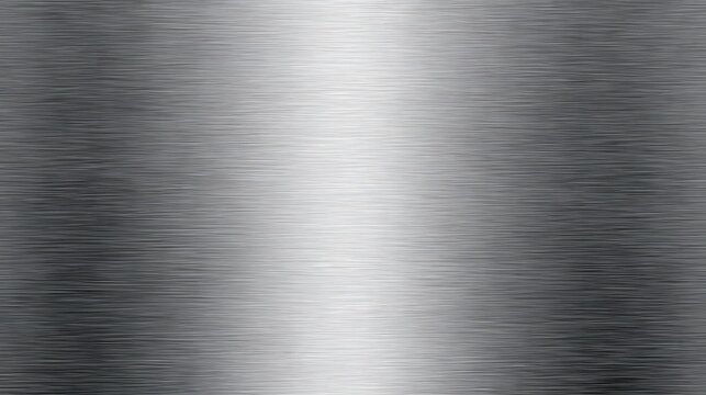 Brushed Silver Metal Texture with Fine Horizontal Lines and Soft Reflective Light