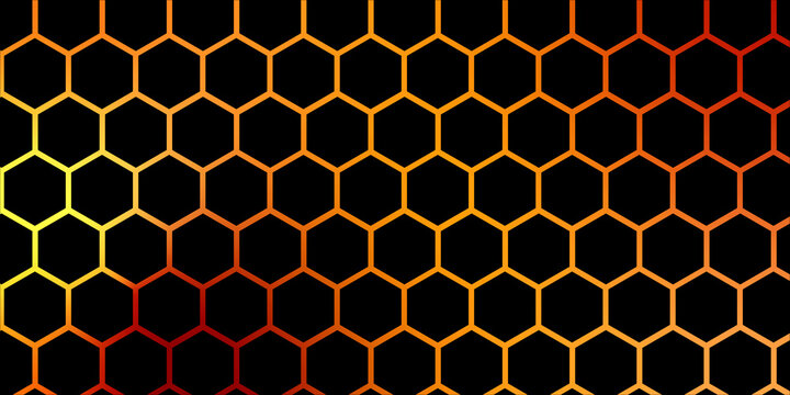 seamless pattern with hexagons
