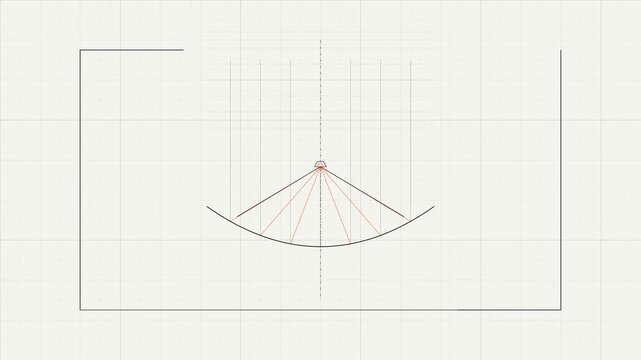 Concave Mirror Light Ray Convergence Physics Schematic
