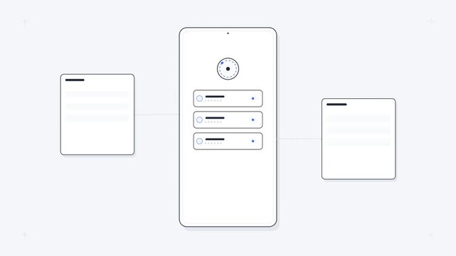 Mobile software synchronization process interface