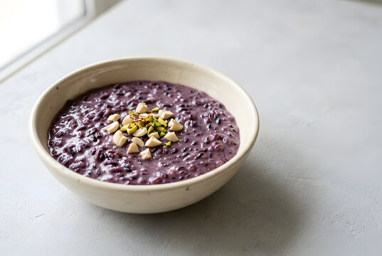 Manipuri Chak Hao Kheer Black Rice Pudding
