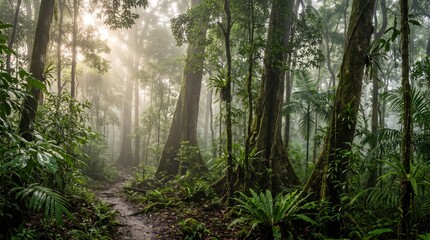 Obraz premium morning in the forest