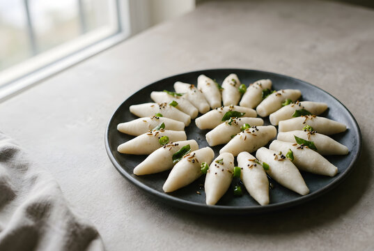 Chhattisgarhi Fara Steamed Rice Flour Dumplings