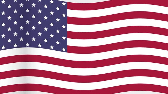 United states flag pattern waving in a tiled grid