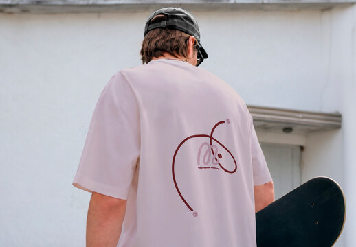 Urban Street with T-Shirt Merch Mockup