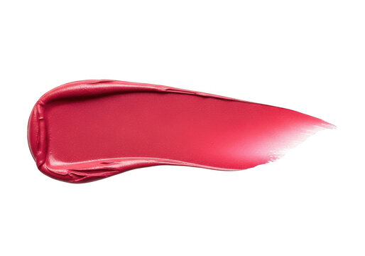 Pink lipstick smear swatch on skin
