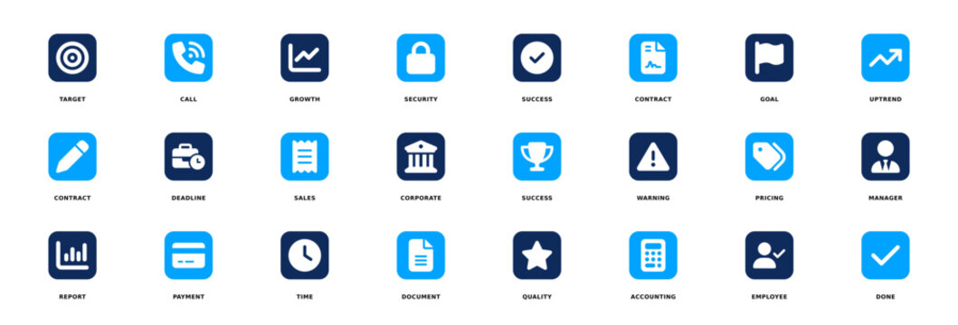 Modern flat icons set of popular mobile and social media apps with clean design