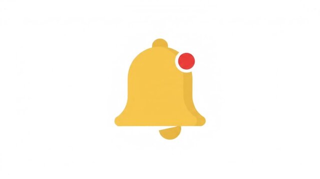 Alert Bell Icon Animation Highlighting Notification
