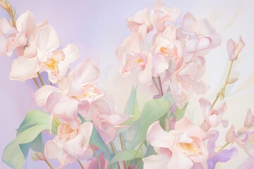 Fototapeta premium Violet flowers backgrounds blossom orchid.