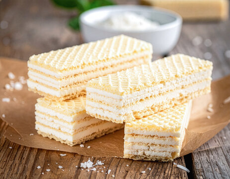 Wafle śmietankowe