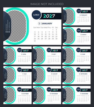 2027 Calendar Design and monthly planner