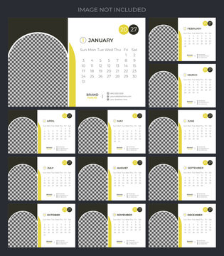 Creative 2027 Calendar Design and monthly planner and date business planning