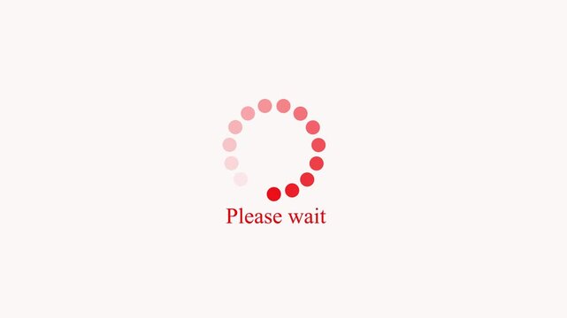 Circular loading progress icon with update text symbol