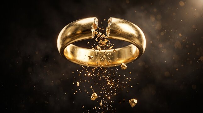 Breaking an Evil Covenant &mdash; Broken Golden Ring in Midair