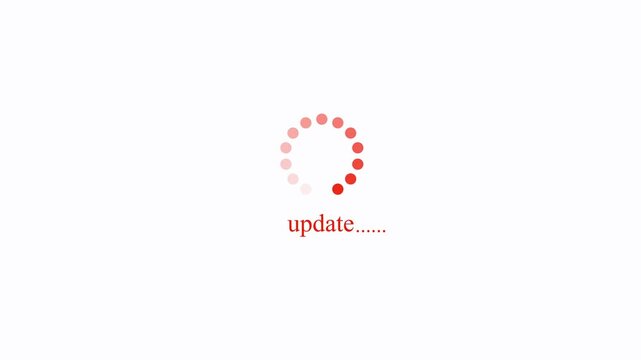 Loading update icon spinner circular progress design