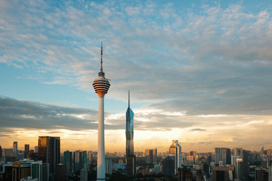 Kuala Lumpur Skyline sunrise. Malaysia