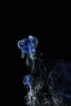 Particle Energy Transmission Across Dark Space