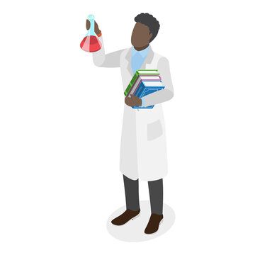 3D Isometric Flat  Illustration of Teachers. Item 6