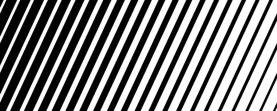 Black diagonal stripes pattern on transparent background with dynamic gradient line weight.