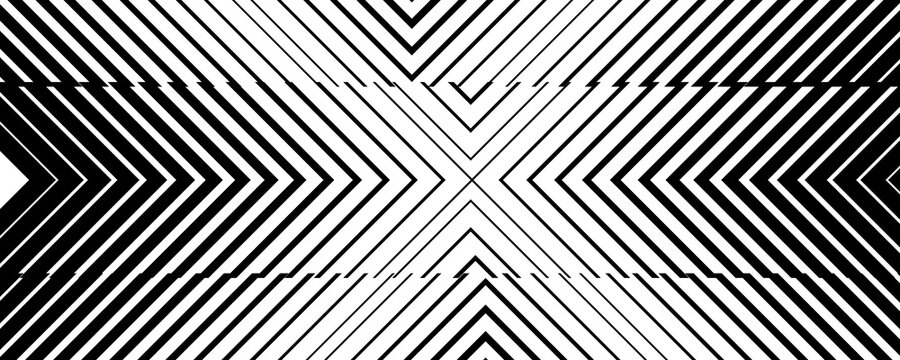 Geometric cross hatch line pattern in black and grey for creative digital overlay projects on transparent background.