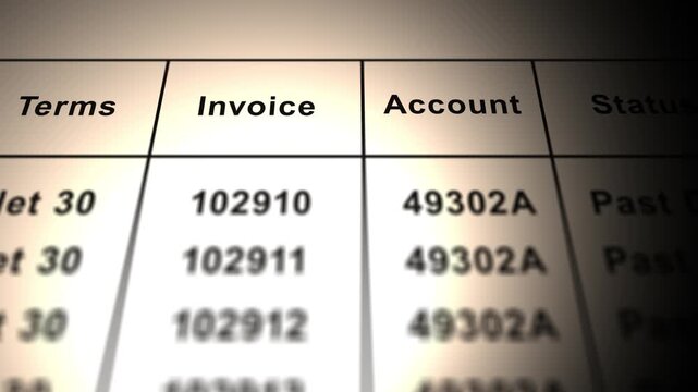 Generic Expense AP Invoice Account for Overdue Client in Corporation